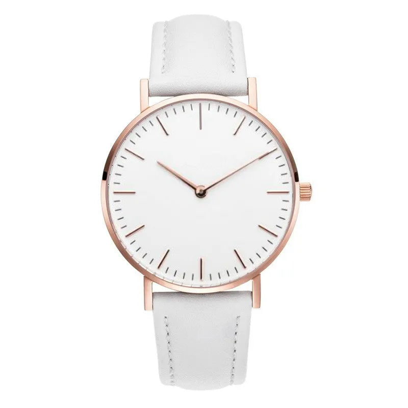 Relógio Feminino Couro Ultra Minimalista