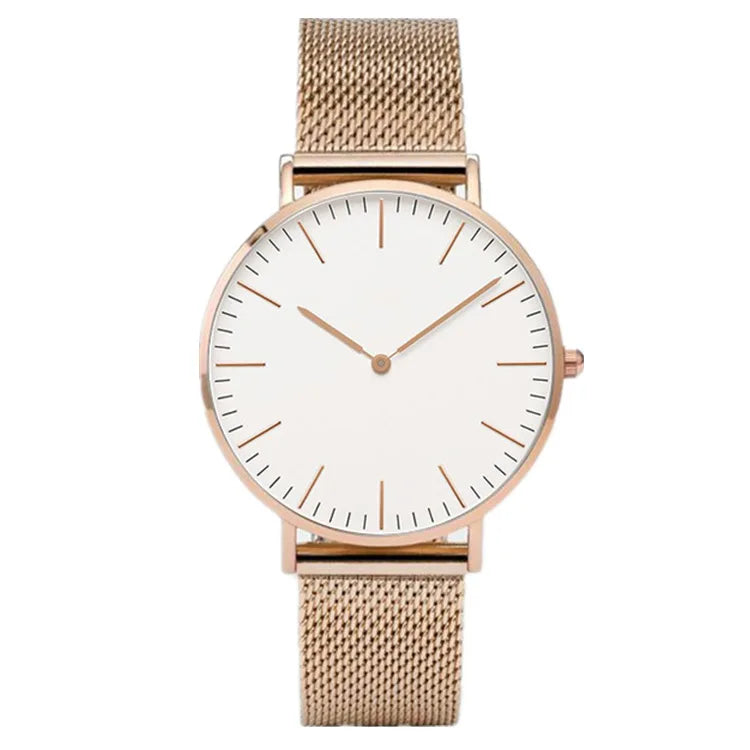 Relógio Feminino Couro Ultra Minimalista