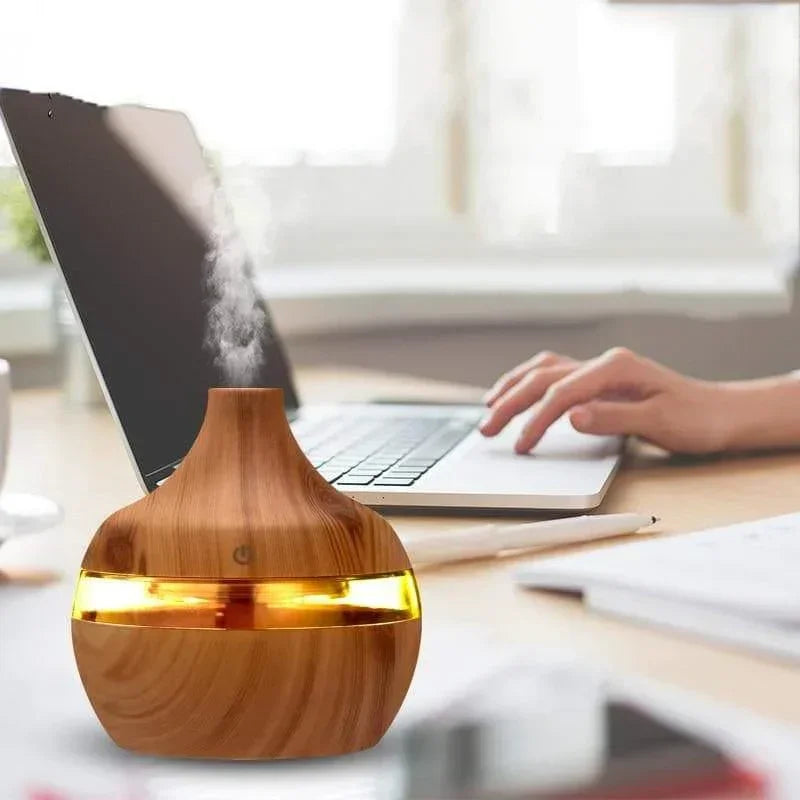 USB Ultrasonic Air Humidifier and Aromatizer with LED