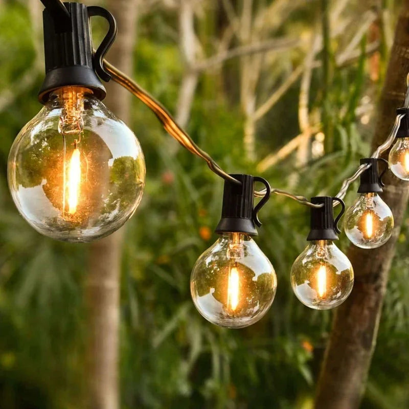 Waterproof Garden Light String with Bivolt Bulbs - GardenLuxe
