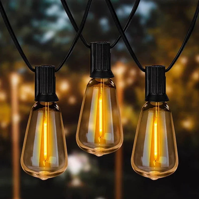 Waterproof Garden Light String with Bivolt Bulbs - GardenLuxe
