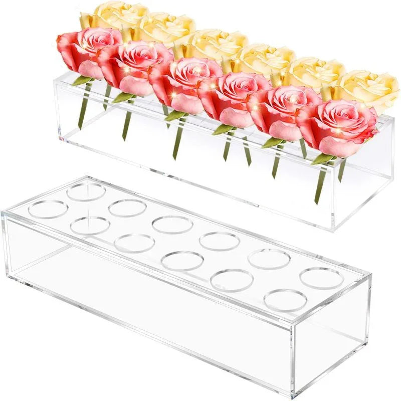 Luxury Acrylic Flower Vase - DiamondBloom™