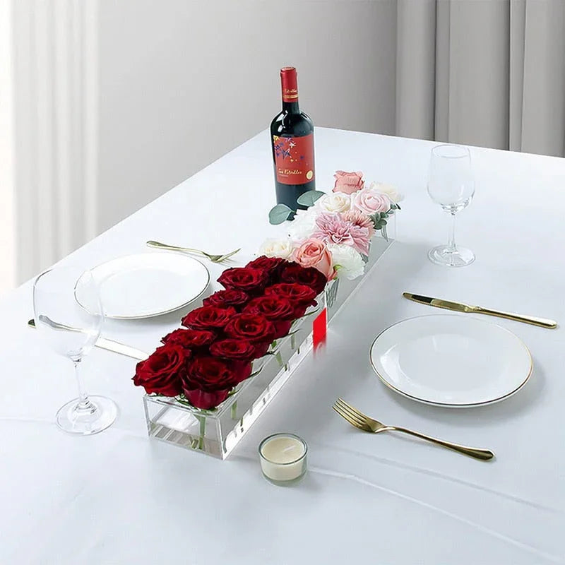Luxury Acrylic Flower Vase - DiamondBloom™