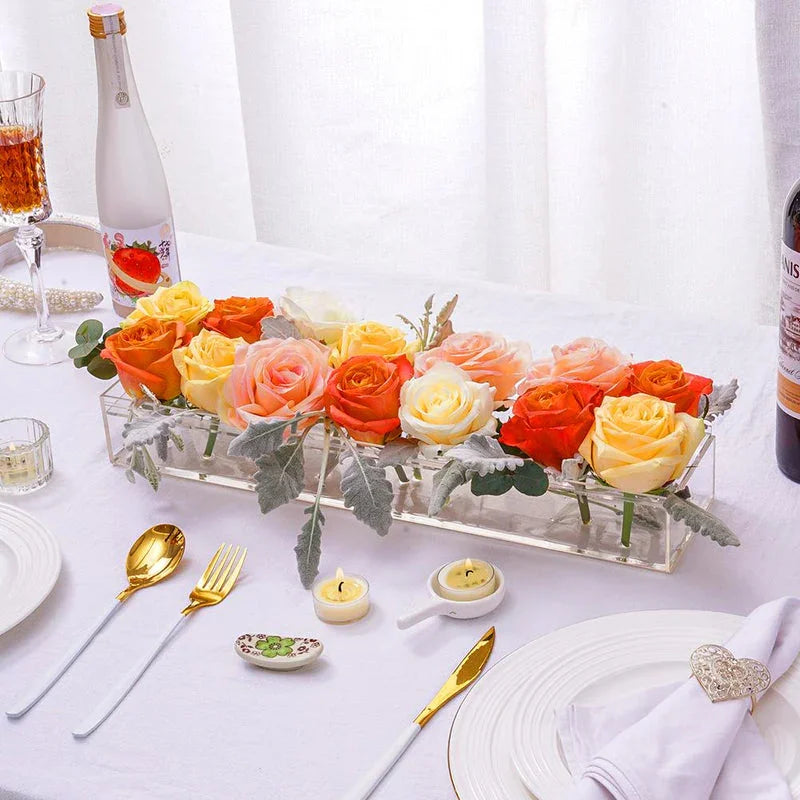 Luxury Acrylic Flower Vase - DiamondBloom™
