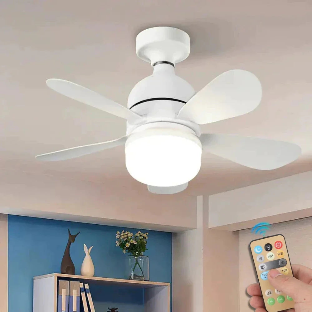 Ceiling Fan with Light and Remote Control - BrisaSmart