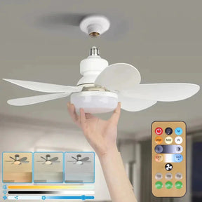Ceiling Fan with Light and Remote Control - BrisaSmart