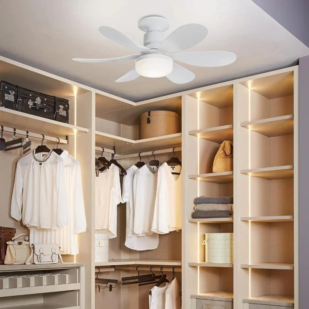 Ceiling Fan with Light and Remote Control - BrisaSmart