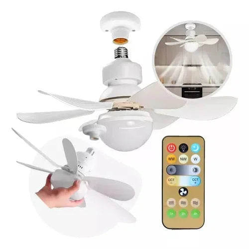 Ceiling Fan with Light and Remote Control - BrisaSmart