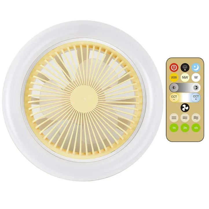 Ventilador de techo con luces LED integradas