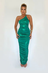 Vestido Metálico Verde Giorgia – Simplesmente irresistível