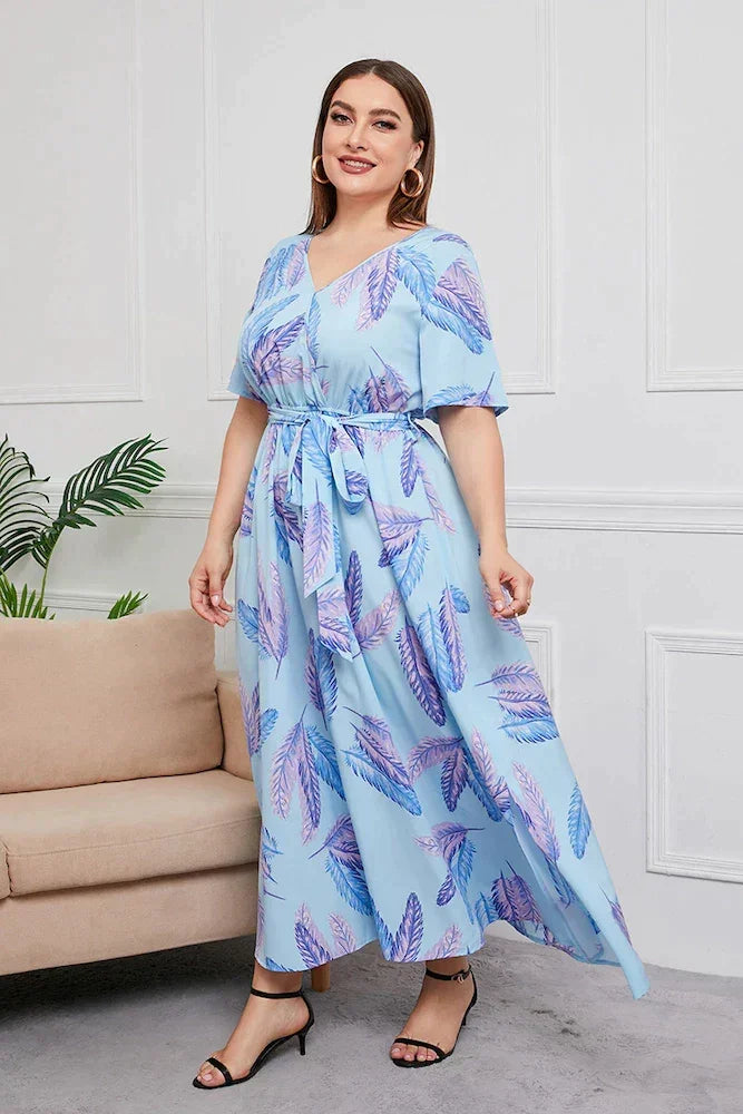 Vestido Plus Size Soltinho Floral – Versátil, leve e muito estiloso
