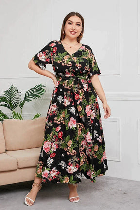Vestido Plus Size Soltinho Floral – Versátil, leve e muito estiloso
