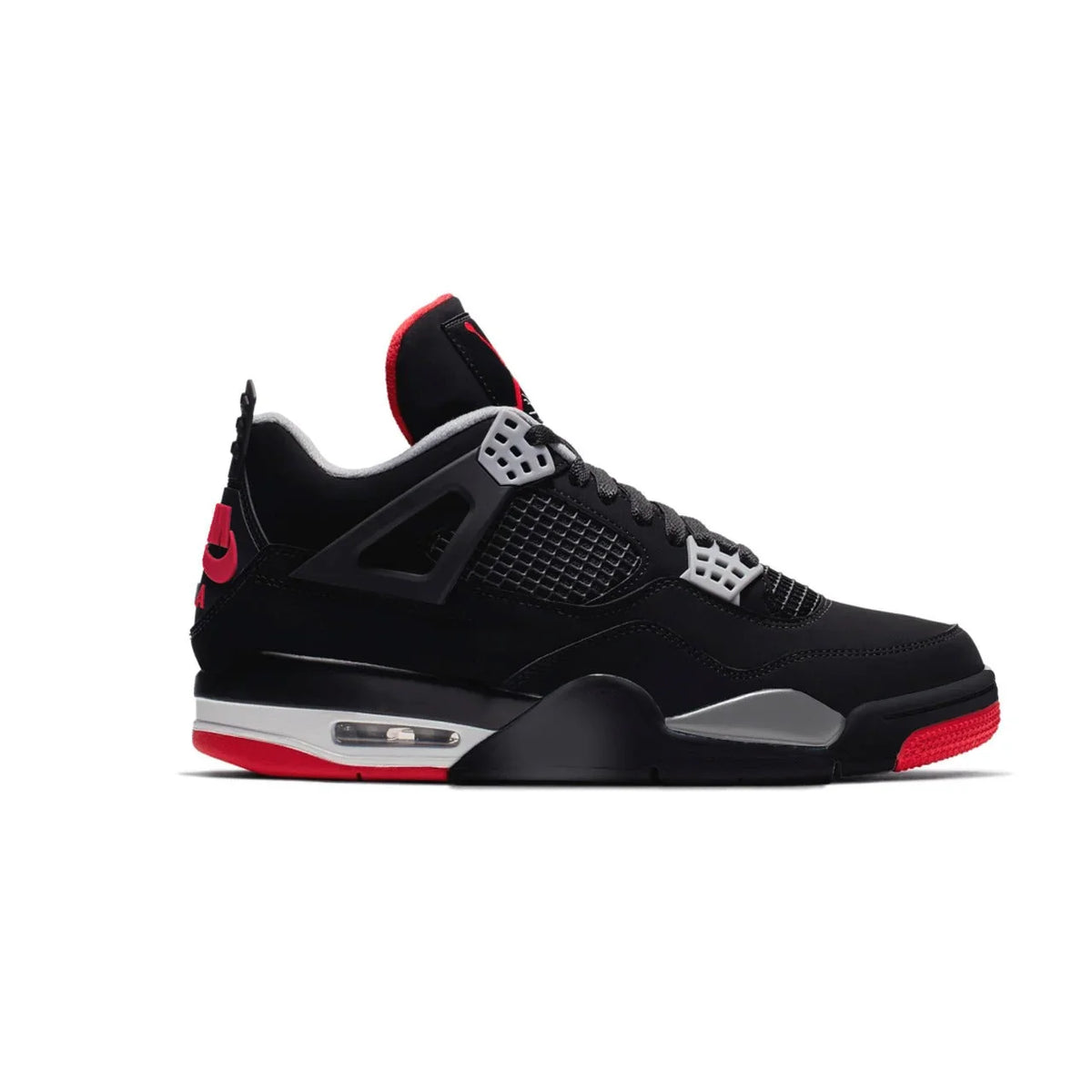 Air Jordan 4 - Bred Preto e Vermelho - Sundian