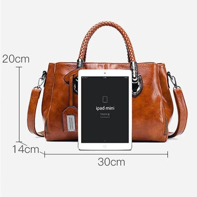 Bolsa Feminina Clássica Algarve / Dupla Alça em Couro PU - Sundian