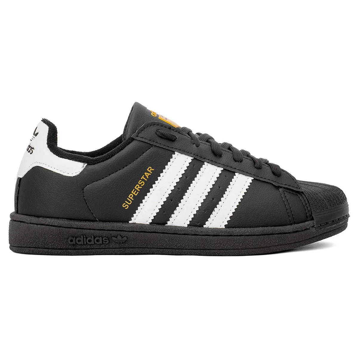 New Black Superstar Sneakers 