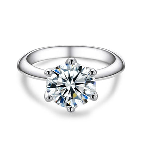 Anel Solitário Moissanite Brilhante - Sundian