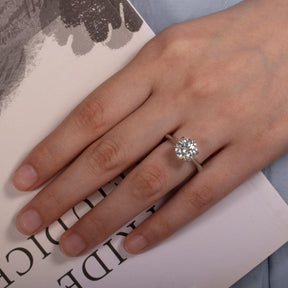 Anel Solitário Moissanite Brilhante - Sundian
