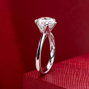 Anel Solitário Moissanite Brilhante - Sundian