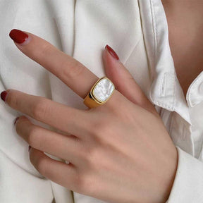 Anel Chunky Atemporal Banhado em Ouro 18k - Sundian - Sundian