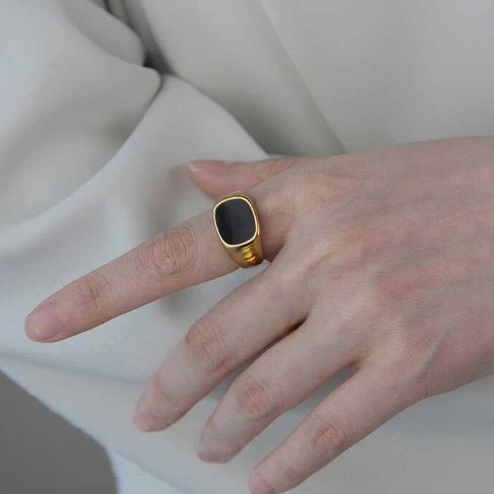 Anel Chunky Atemporal Banhado em Ouro 18k - Sundian - Sundian