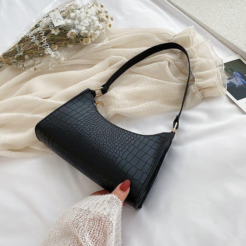 Bolsa de Ombro Feminina Versátil em Couro Ecológico - Sundian