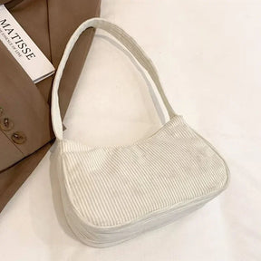Bolsa de Ombro Pequena de Veludo Casual - Sundian