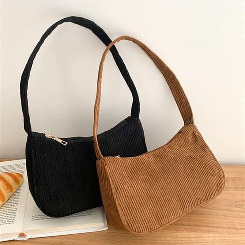 Bolsa de Ombro Pequena de Veludo Casual - Sundian