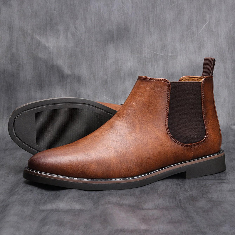 Bota Chelsea Masculina em Couro