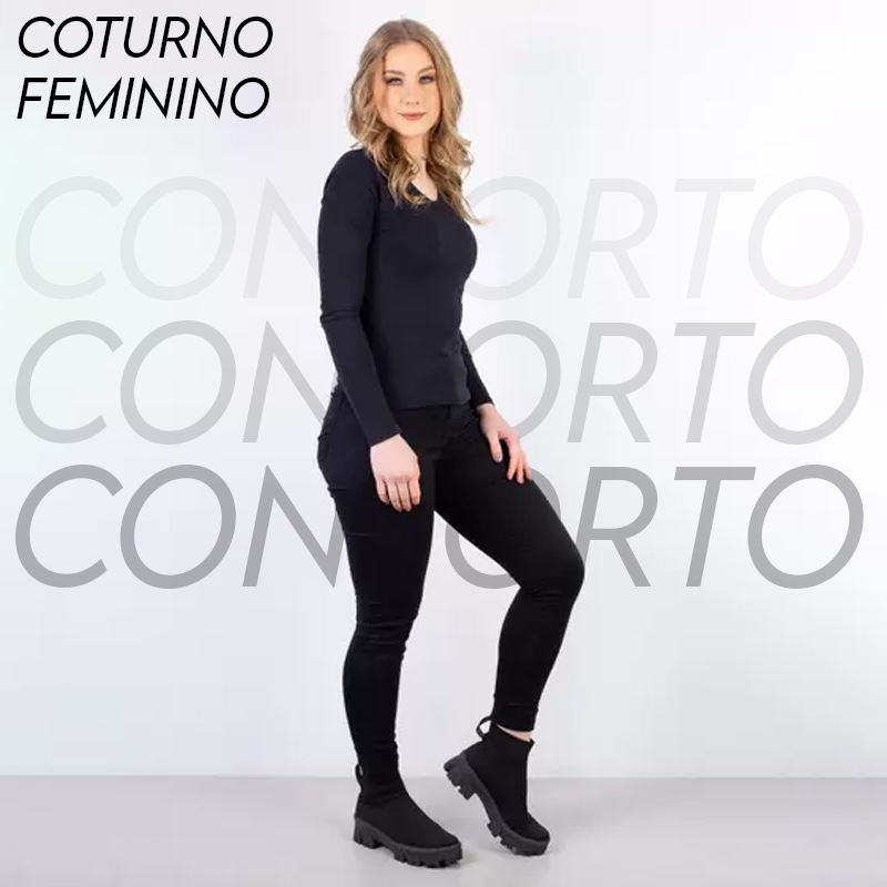 Bota Coturno Feminino