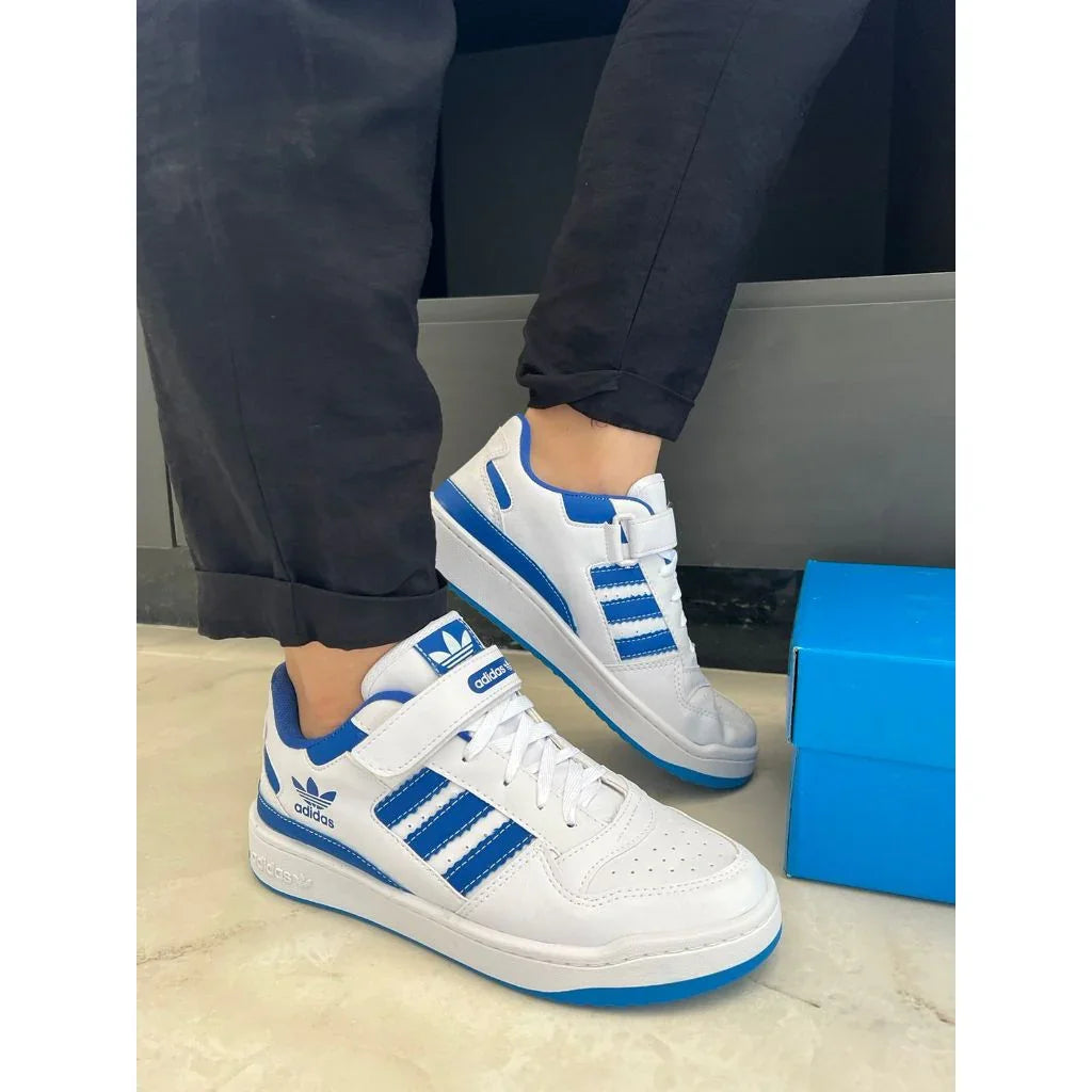 Tênis Adidas Forum Low Classic Velcro Blue Novo