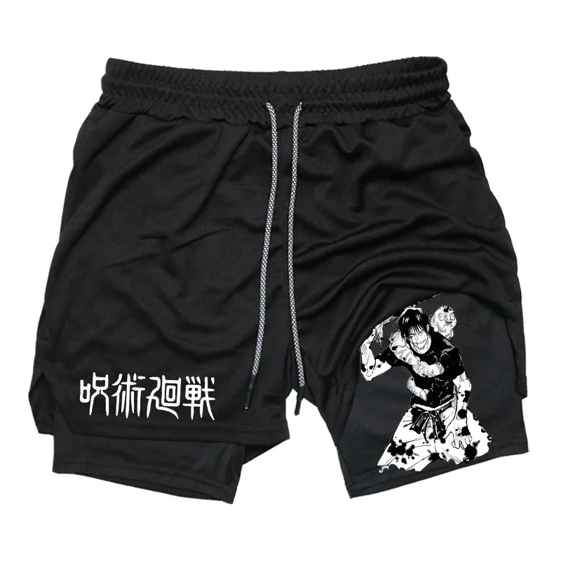 2-in-1 Compression Shorts - JUJUTS - Sundian 