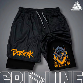 2-in-1 Compression Shorts - Dog - Sundian 