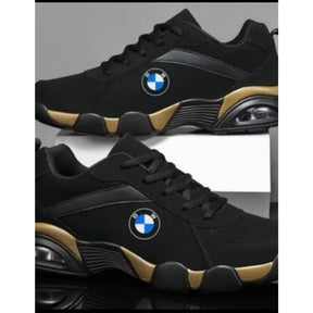 Tênis Couro Masculino BMW Sapato Esportivo Casual