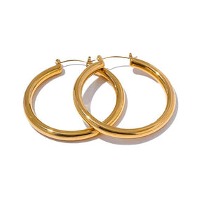 Brinco Argola Grande Banhado em Ouro 18k - Sundian - Sundian