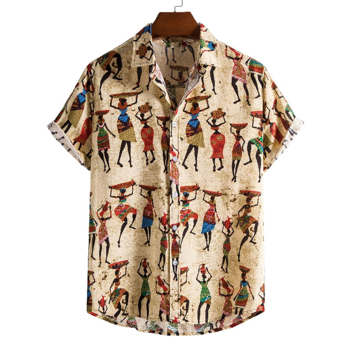 Camisa Africana Linho de Algodão