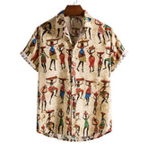 Camisa Africana Linho de Algodão