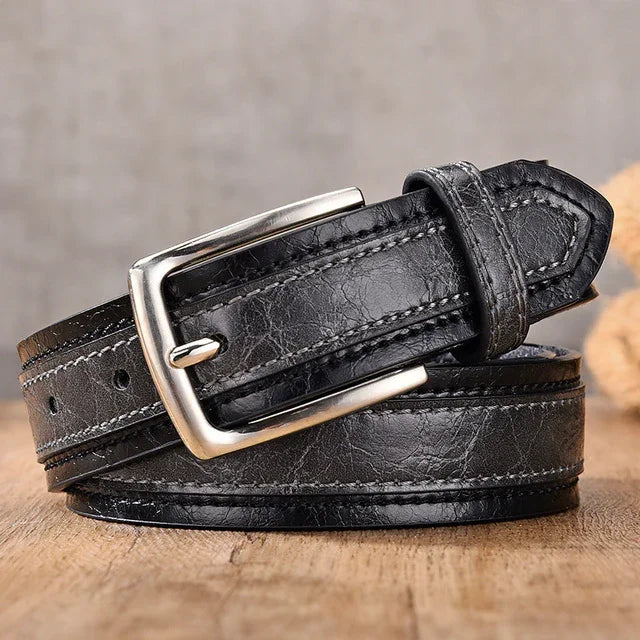Cinturón de cuero clásico vintage para hombre