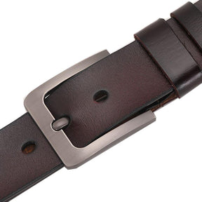 Cinturón básico de cuero para hombre 
