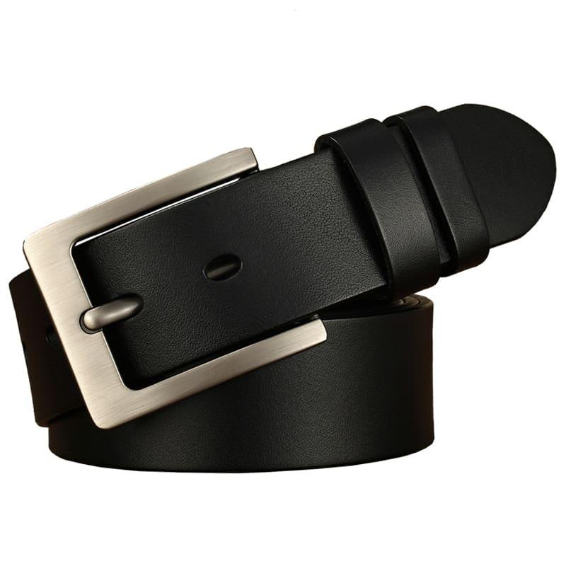 Cinturón básico de cuero para hombre 