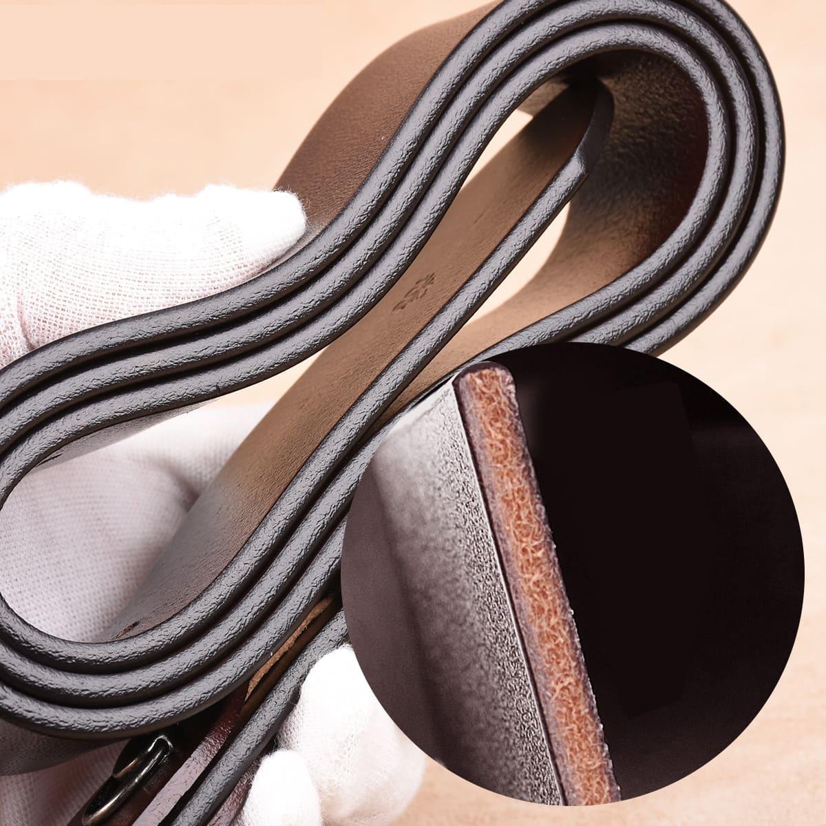 Cinturón básico de cuero para hombre 