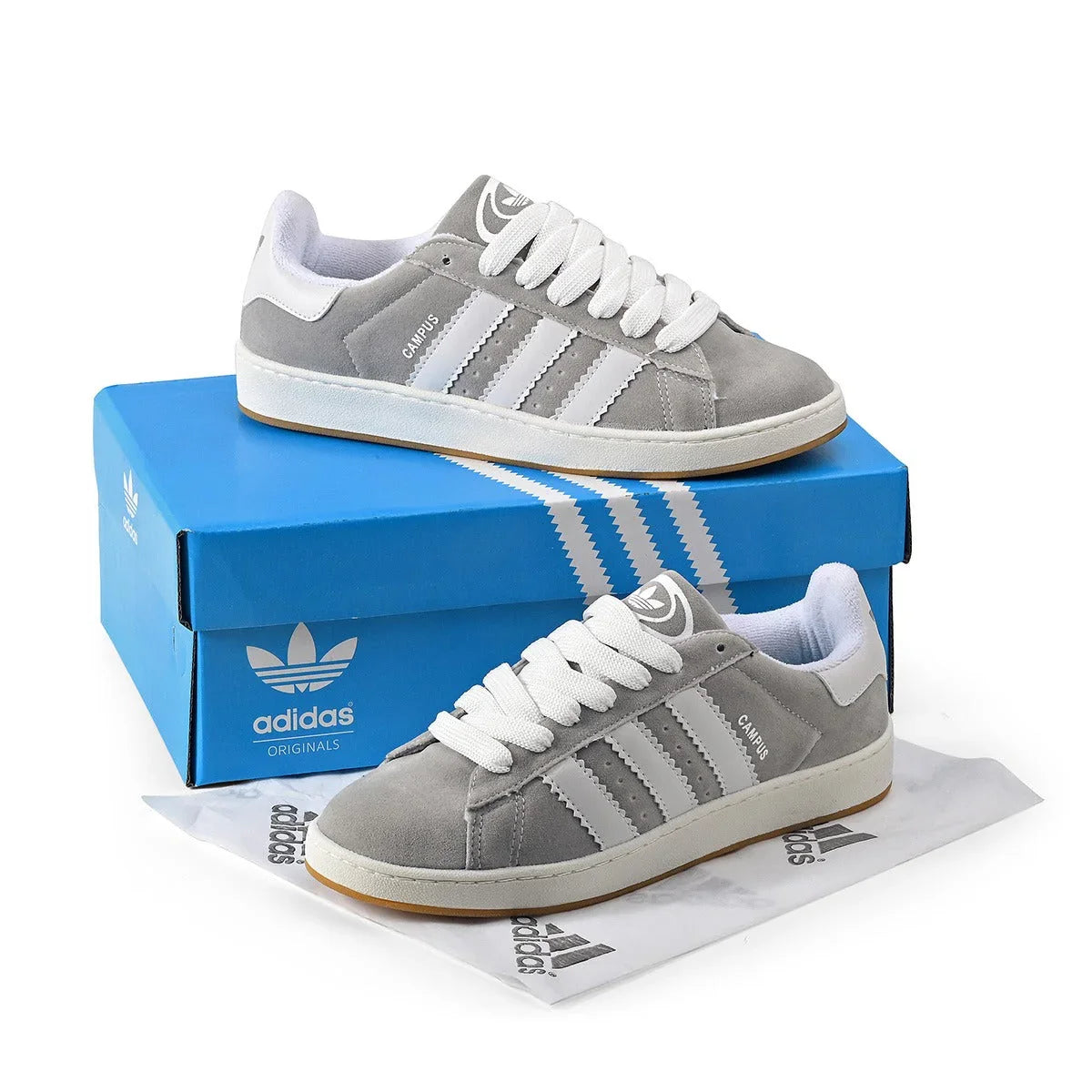 Adidas Campus 00s Cinza e Branco - Sundian