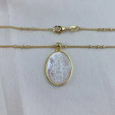 Colar Virgem Maria de Madrepérola