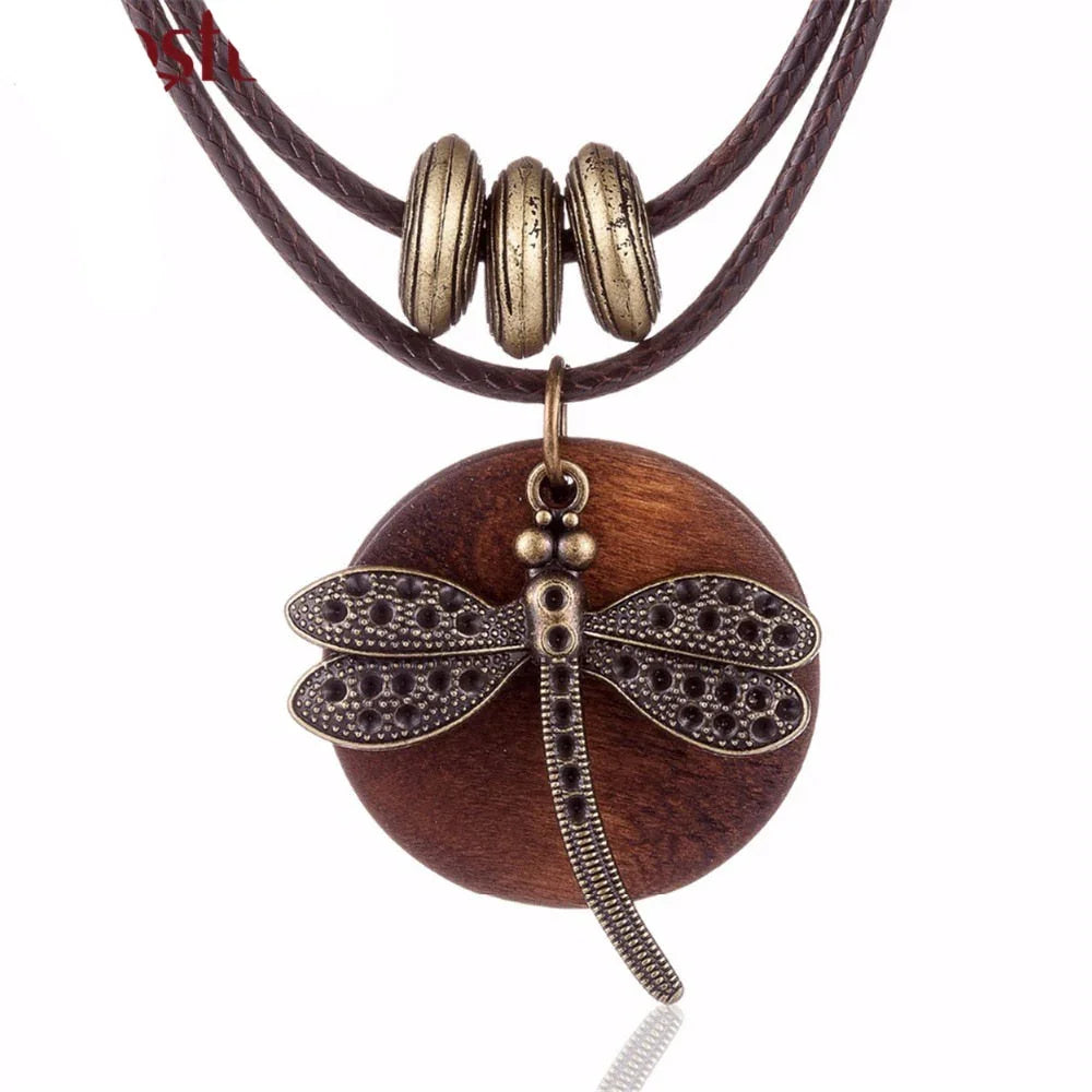 Women's Choker Necklace - Dragonfly 