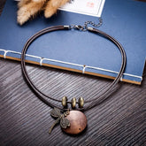 Women's Choker Necklace - Dragonfly 