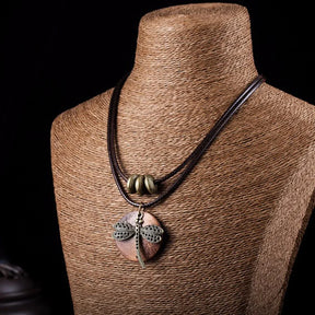 Women's Choker Necklace - Dragonfly 
