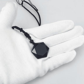 Collar de obsidiana negra - Obsidiana negra