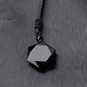 Collar de obsidiana negra - Obsidiana negra