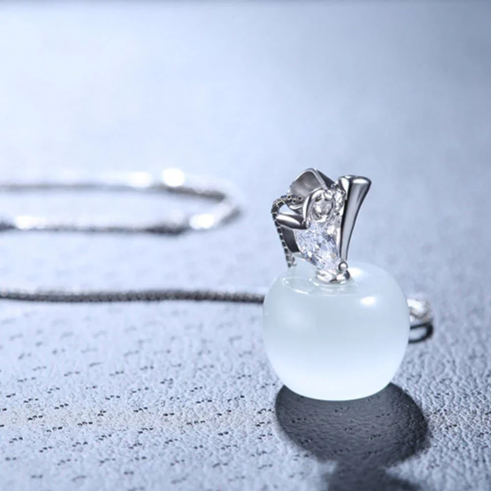 Women's Apple Opal Necklace