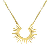 Colar Raios de Sol Vazado Banhado a Ouro 18k - Sundian - Sundian
