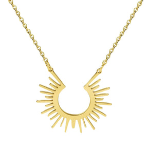 Colar Raios de Sol Vazado Banhado a Ouro 18k - Sundian - Sundian